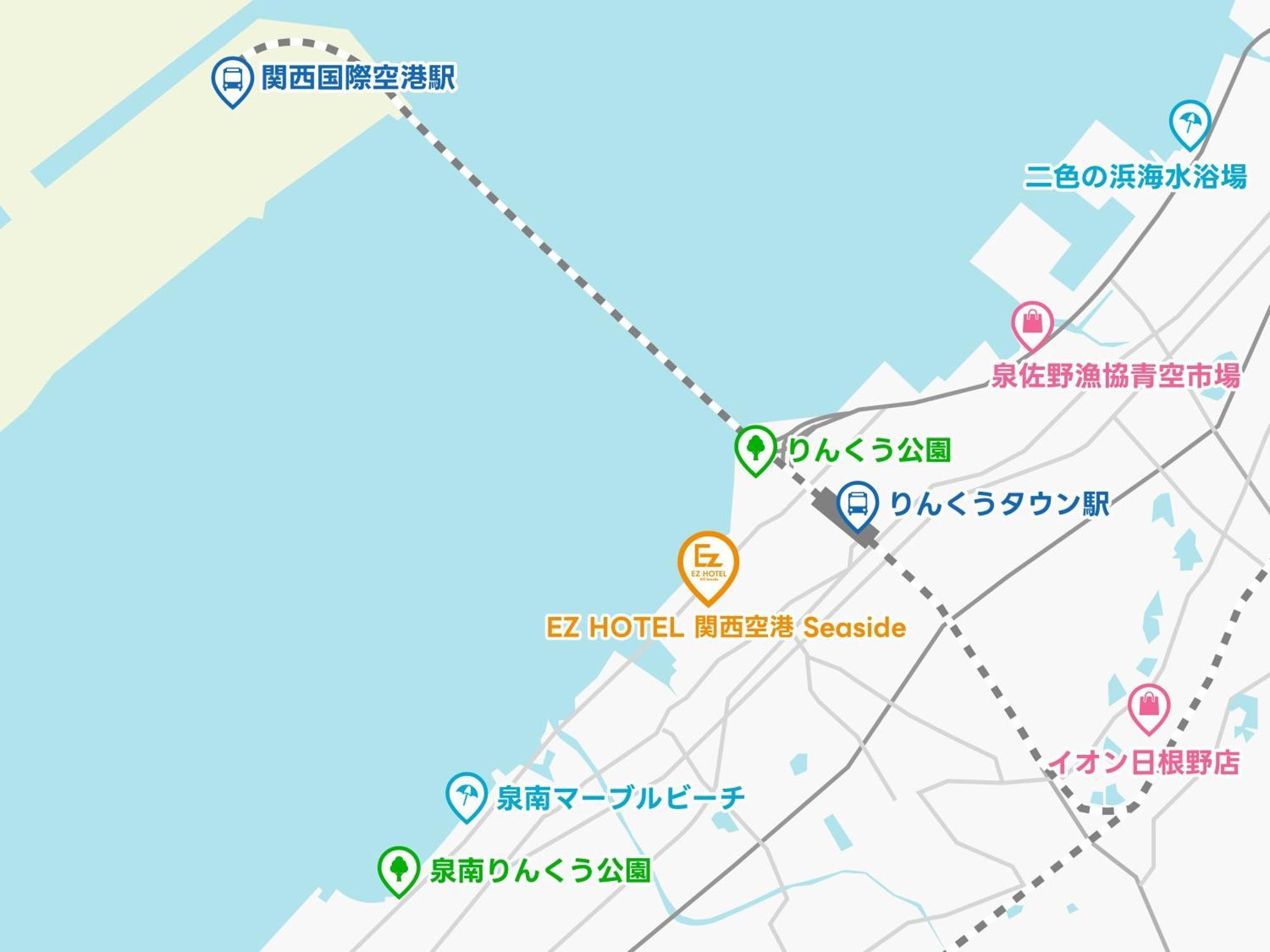 Ez Hotel Kansai Airport Seaside Izumisano Bagian luar foto